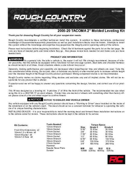 Installation Manual